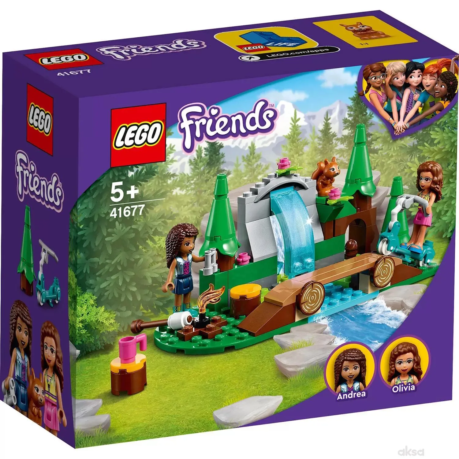 Lego Friends forest waterfall 