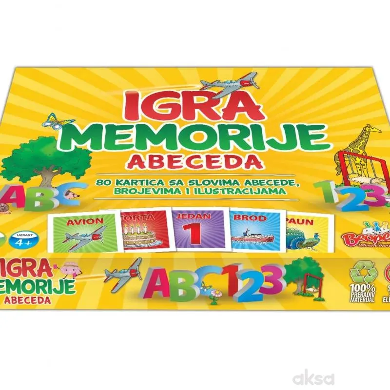 Igra Memorije Abeceda 
