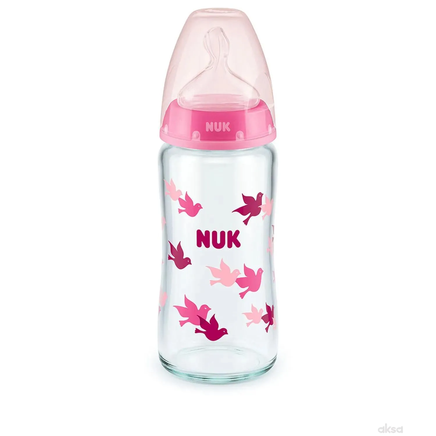 Nuk staklena flašica sa termo indikatorom 240ml