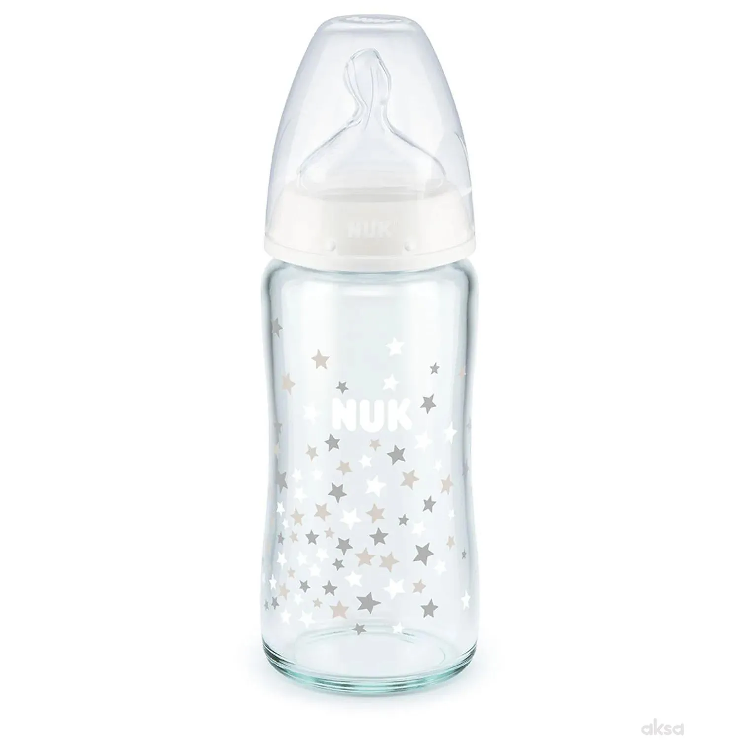 Nuk staklena flašica sa termo indikatorom 240ml