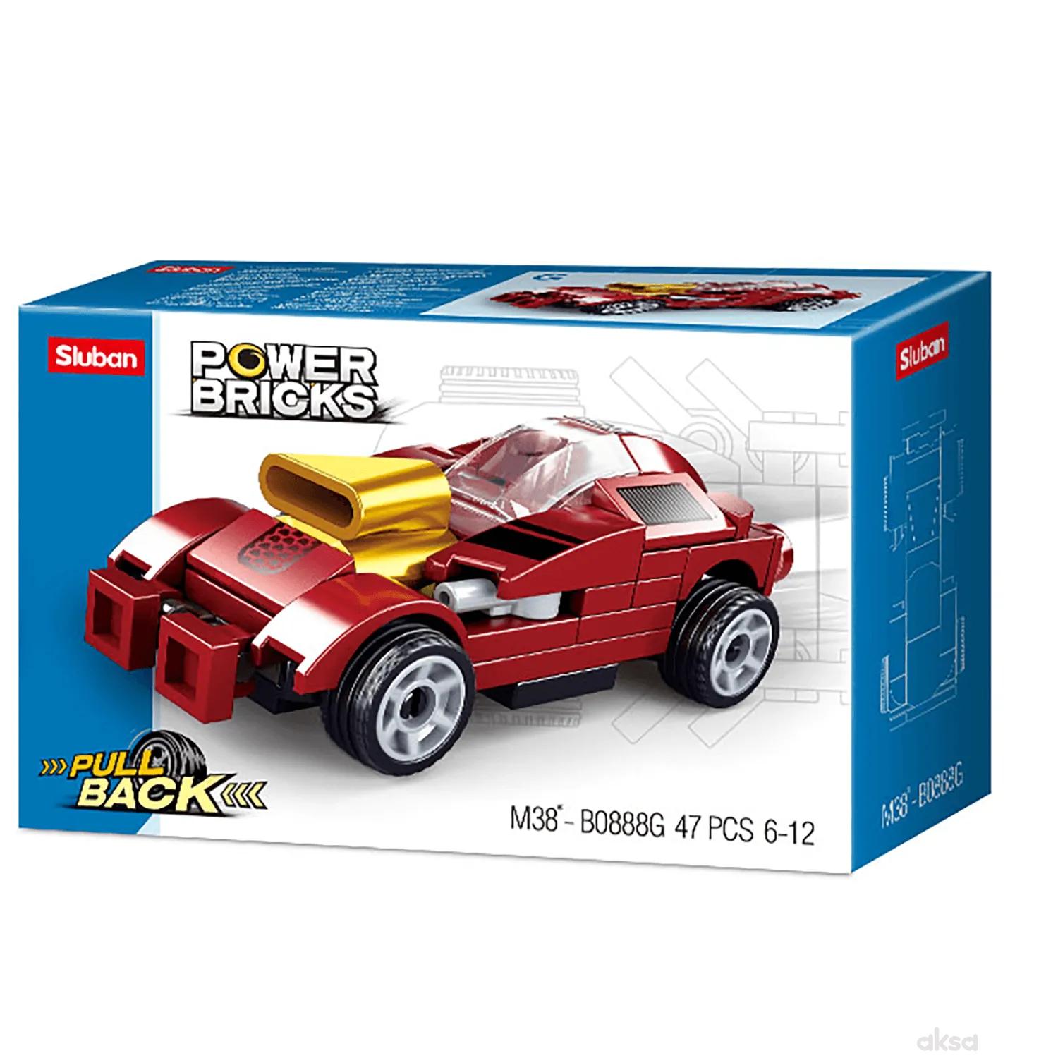 Sluban kocke, trkački automobil 54 kom 