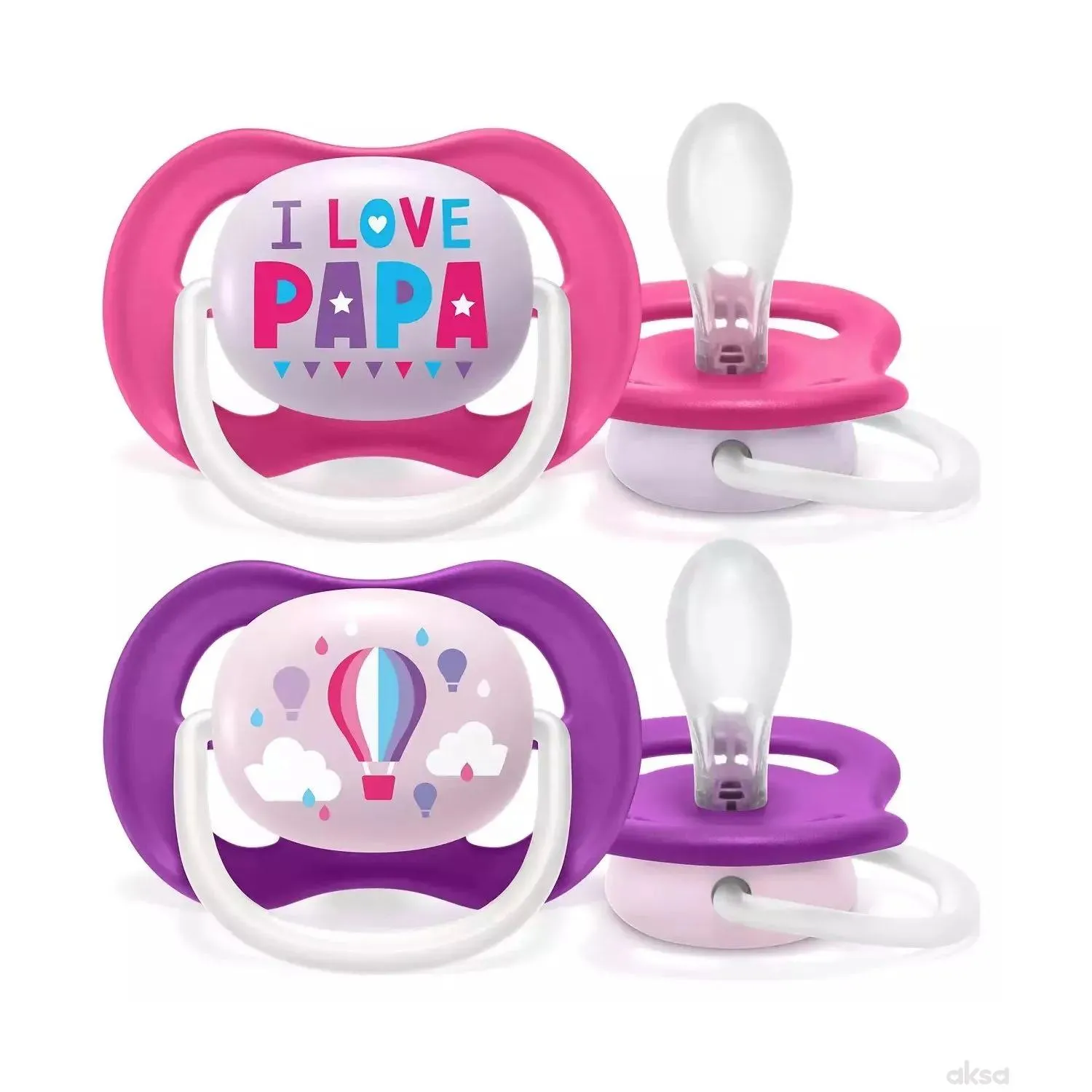 Avent varalica papa/ballo za djevojčice 2 kom 6-18m
