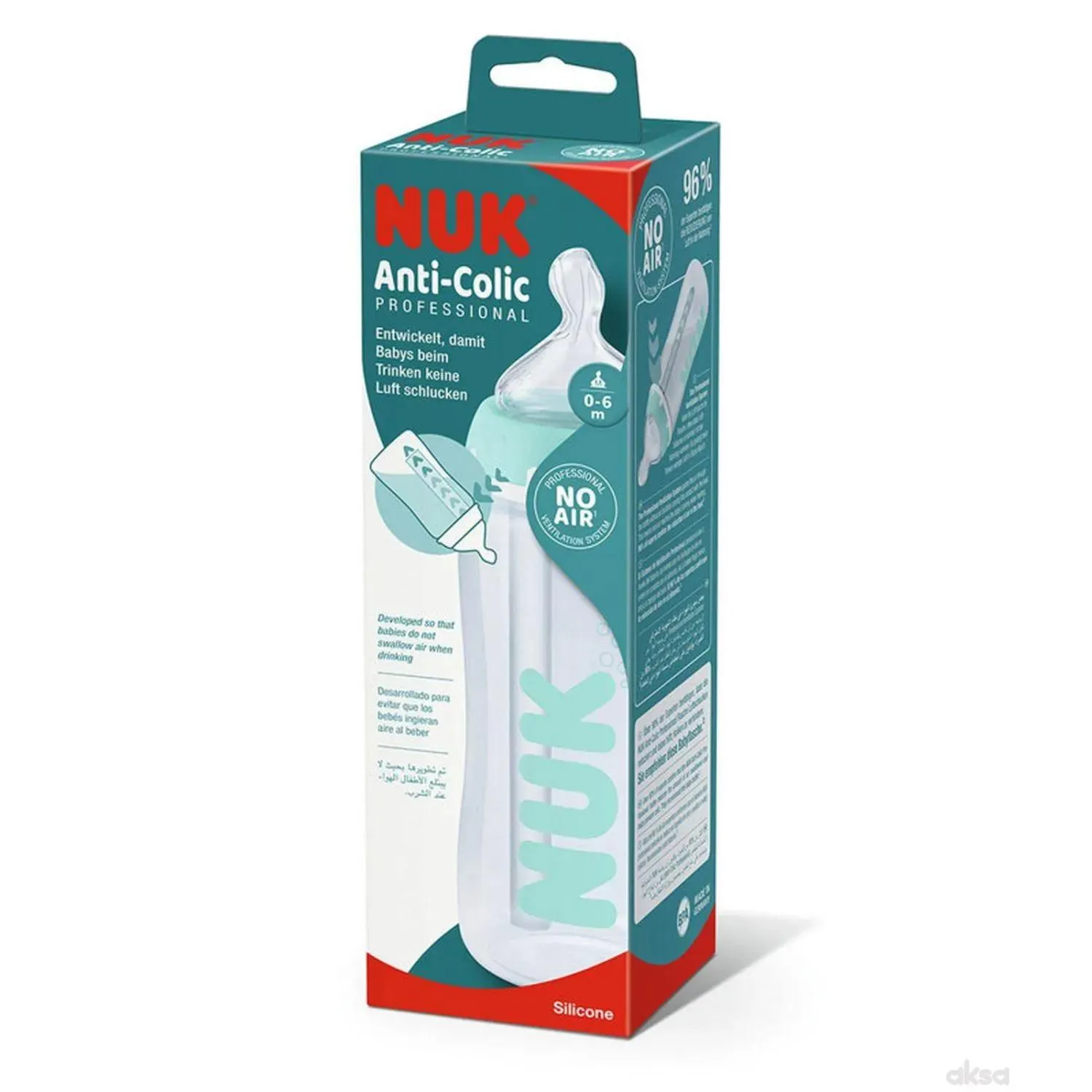 Nuk flašica sa tem.indikatorom anti-colic 300 ml