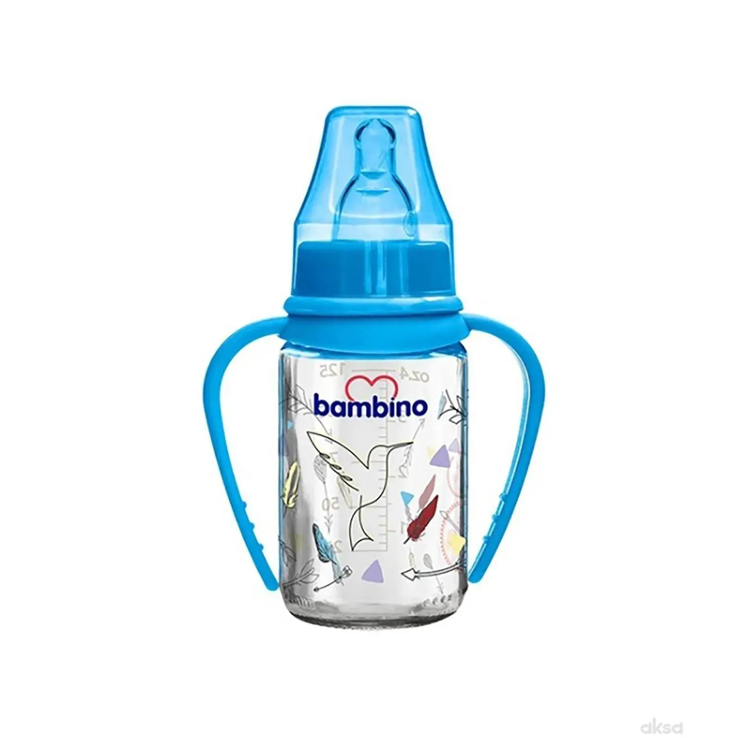 Bambino Boca Staklo Sa Ruč.125Ml Be015
