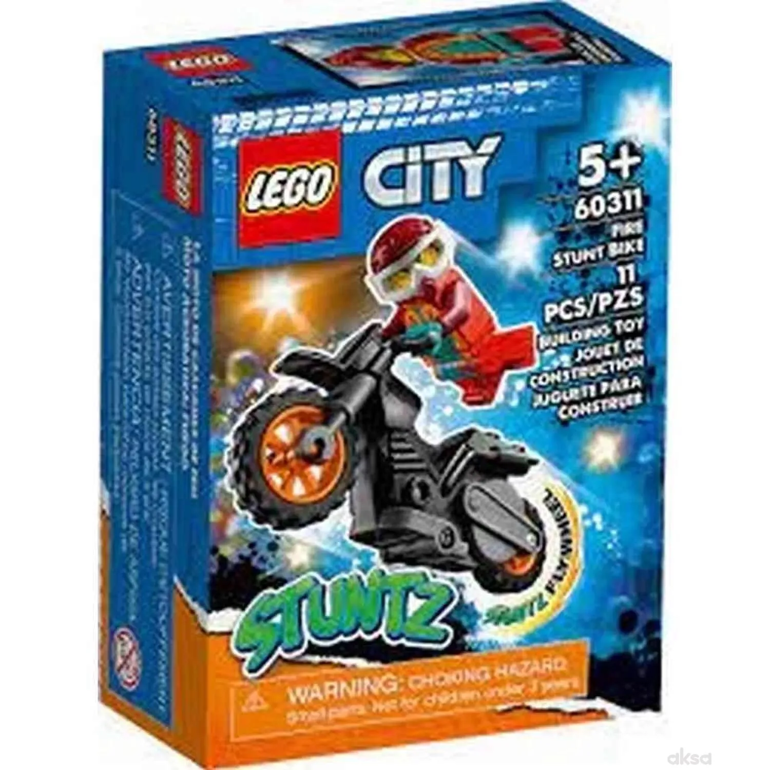 Lego Fire Stunt Bike 