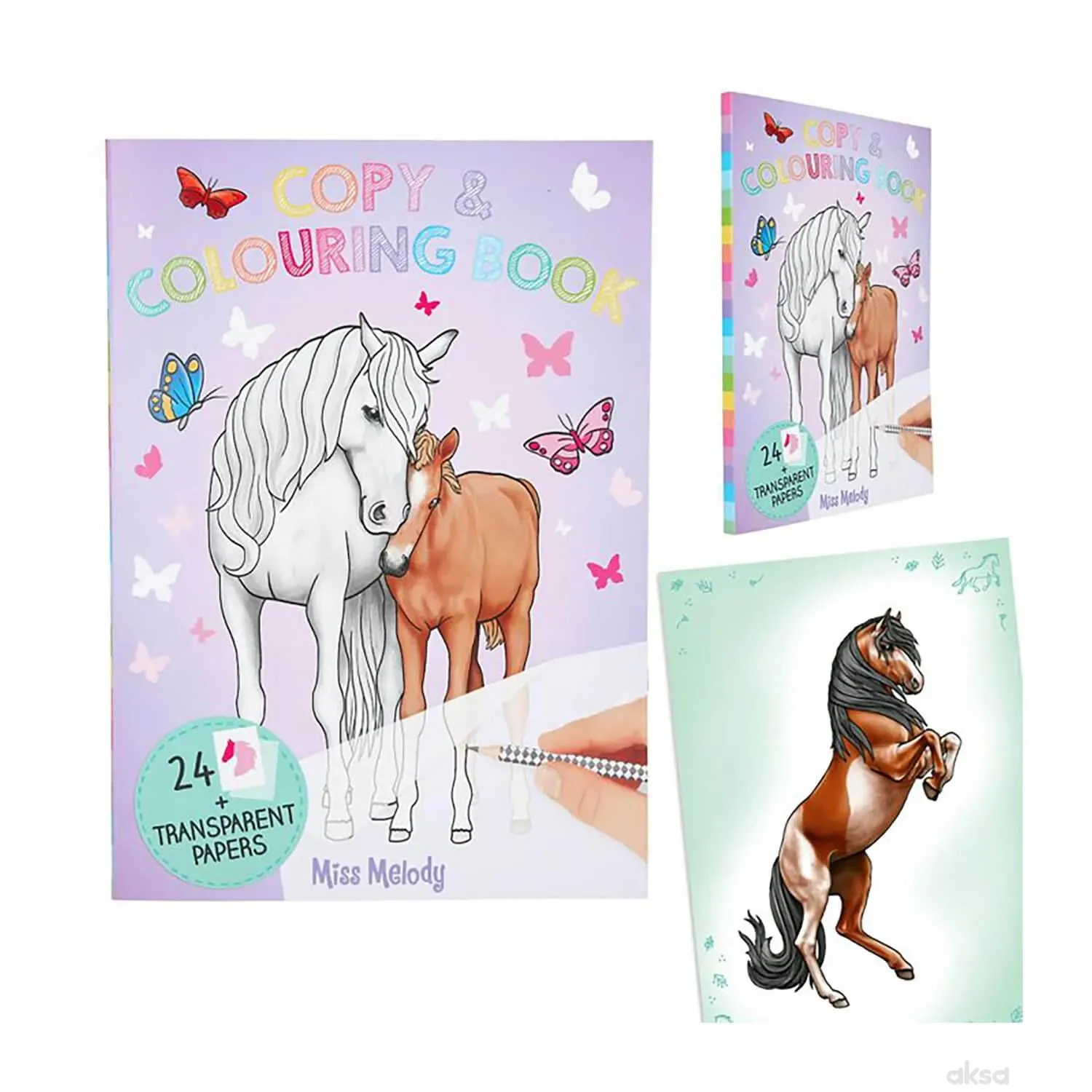 Miss melody copy coloring book