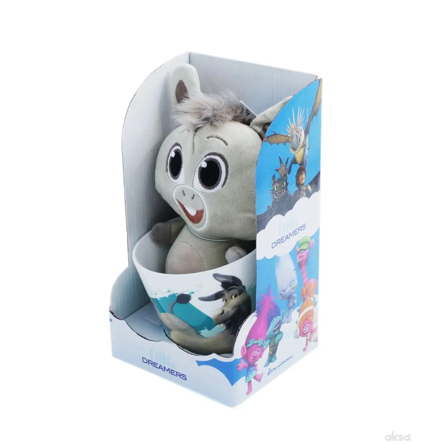 Little Dreamers Set Šolja I Plišana Igračka Donkey