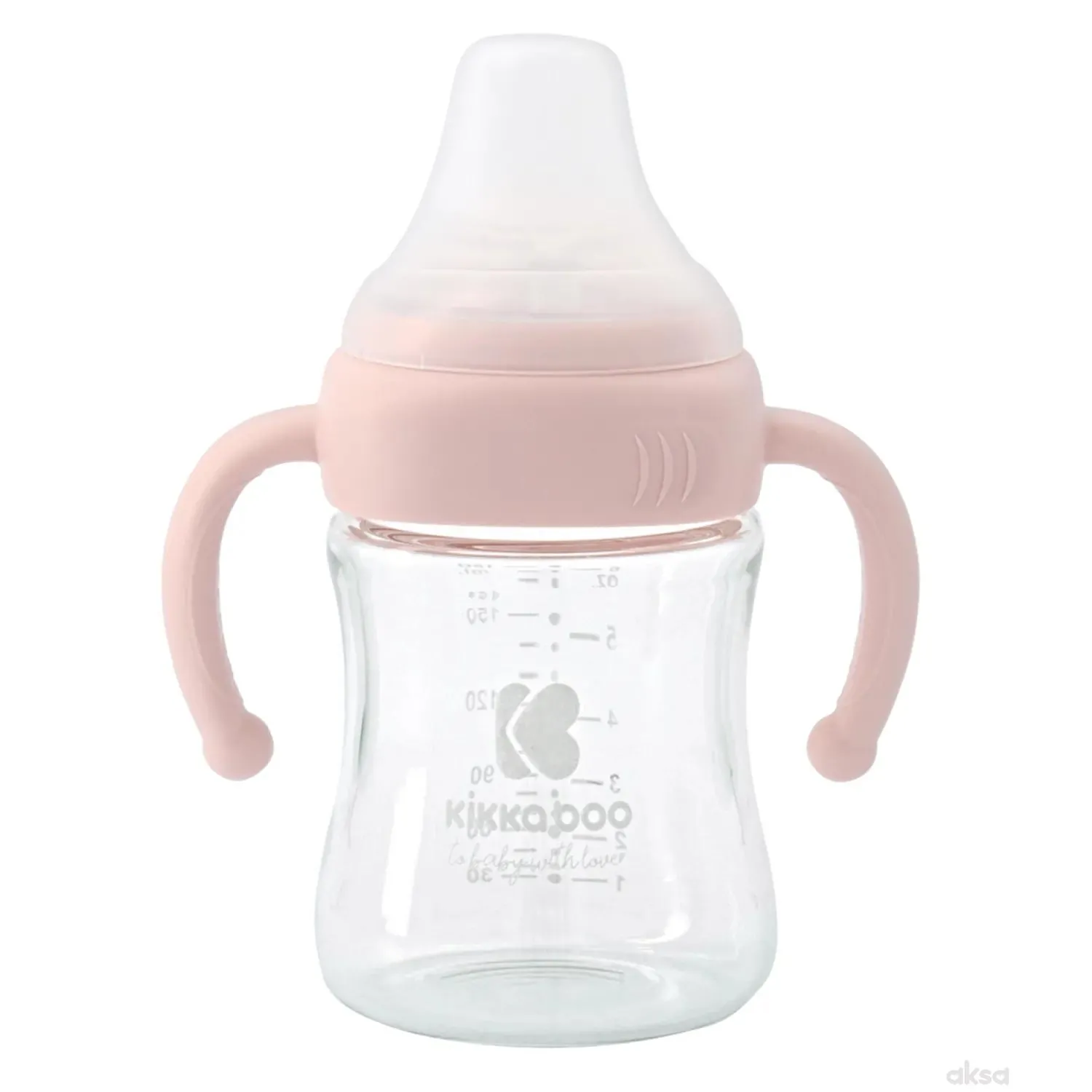 Kikka Boo Kikka Boo Staklena Bočica 180Ml Pink