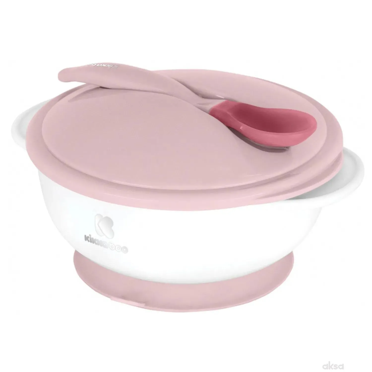 Kikka Boo Zdjela Sa Žlicom Za Osjet Topline Pink