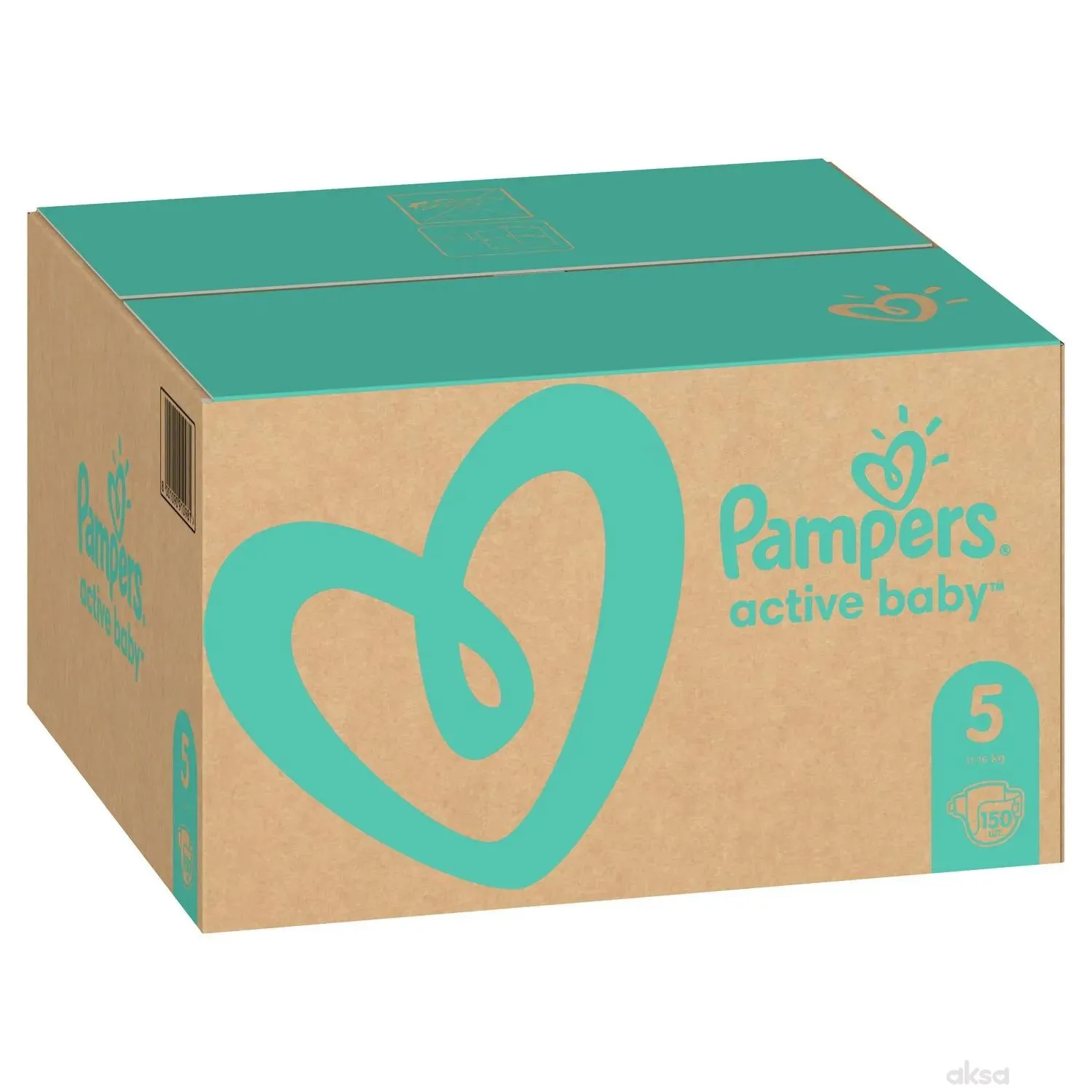 Pampers pelene active baby monthlyS5 11-16kg150kom