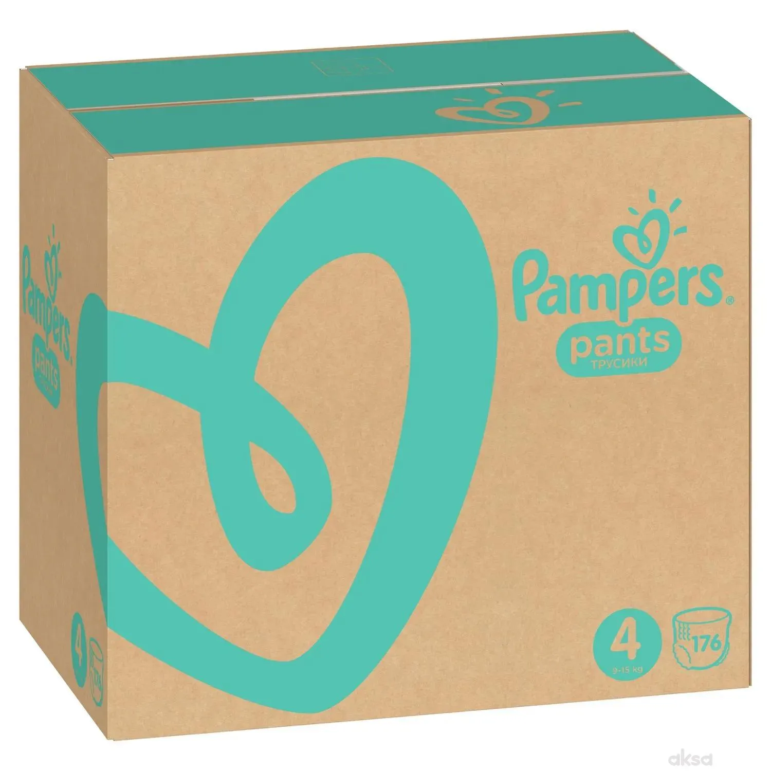 Pampers pants pelene monthly S4, 9-15kg 176 kom