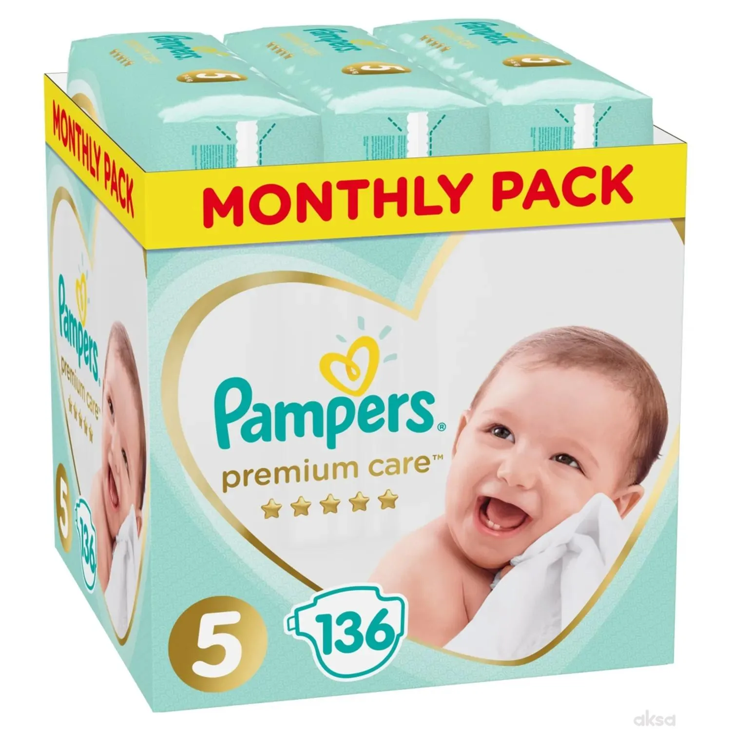 Pampers pelene premium S5 11-16kg 136kom