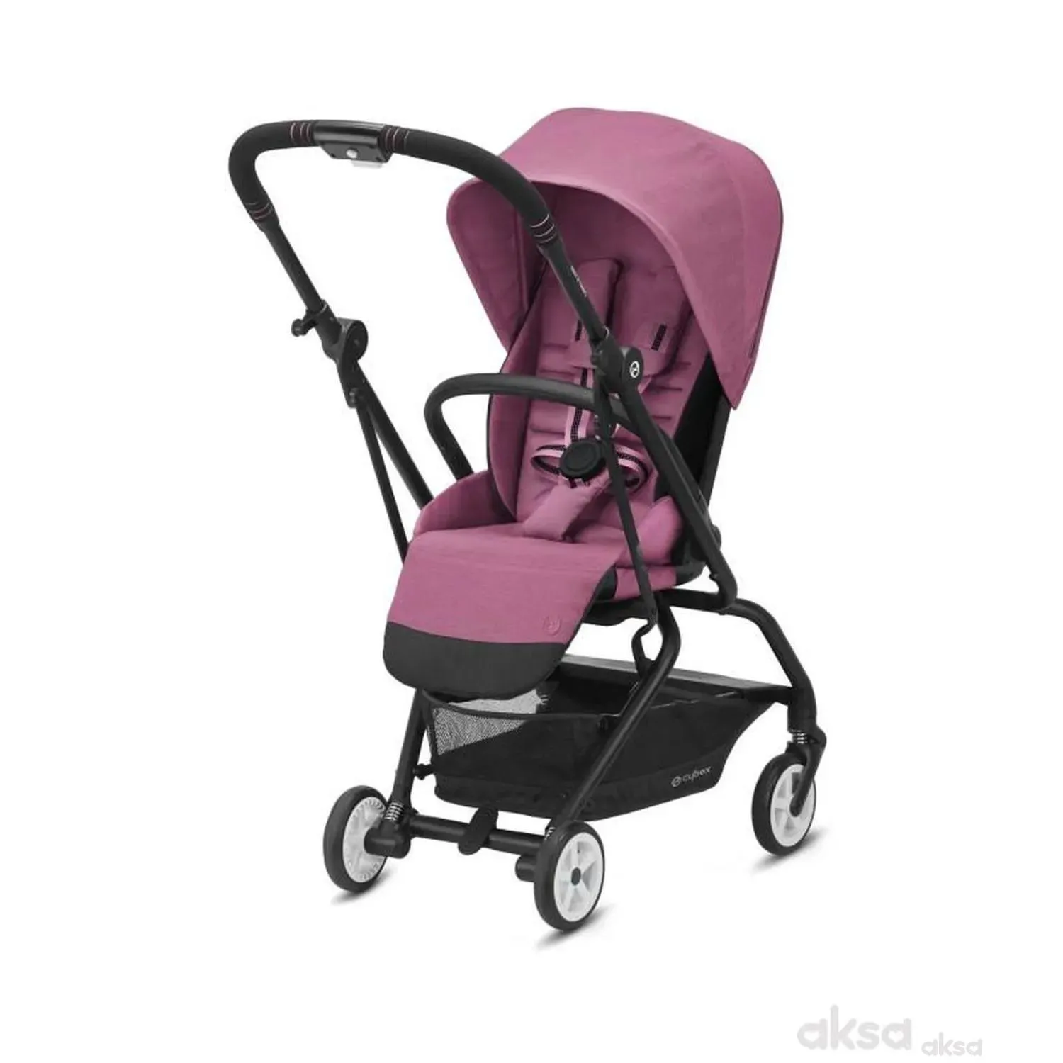 Cybex kolica Eezy S Twist 2+crni ram,Magnolia Pink