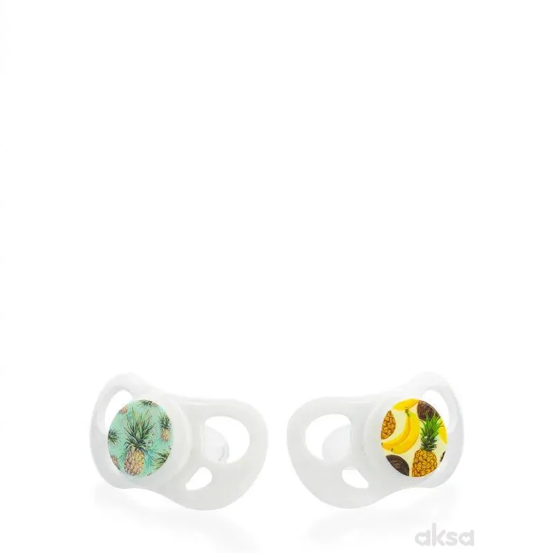 Twistshake 2x duda 6+m banana pineapple 