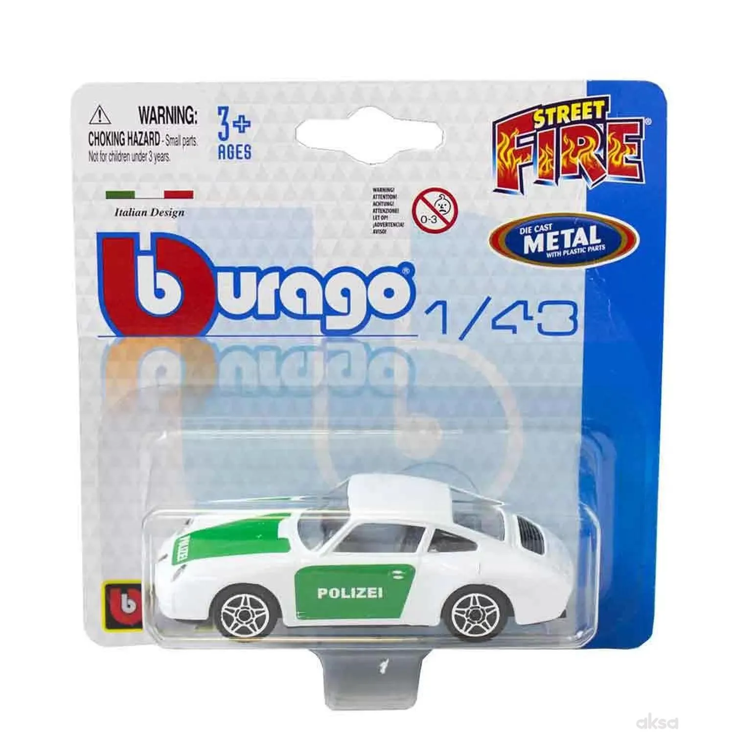 Burago street fire 1:43 blister 