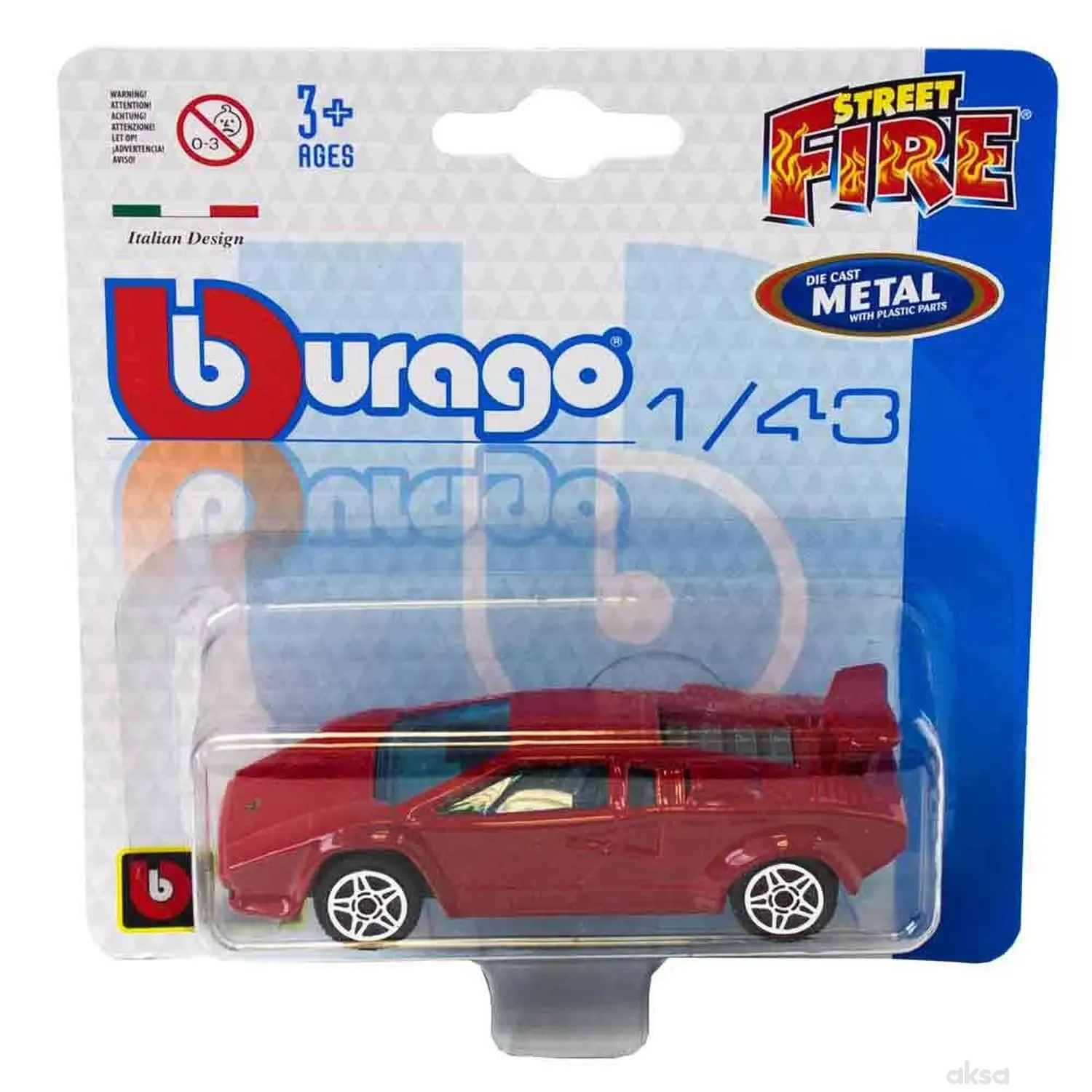 Burago street fire 1:43 blister 