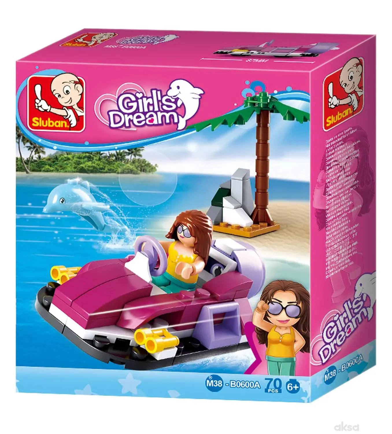 Sluban kocke, gliser, 70 kom