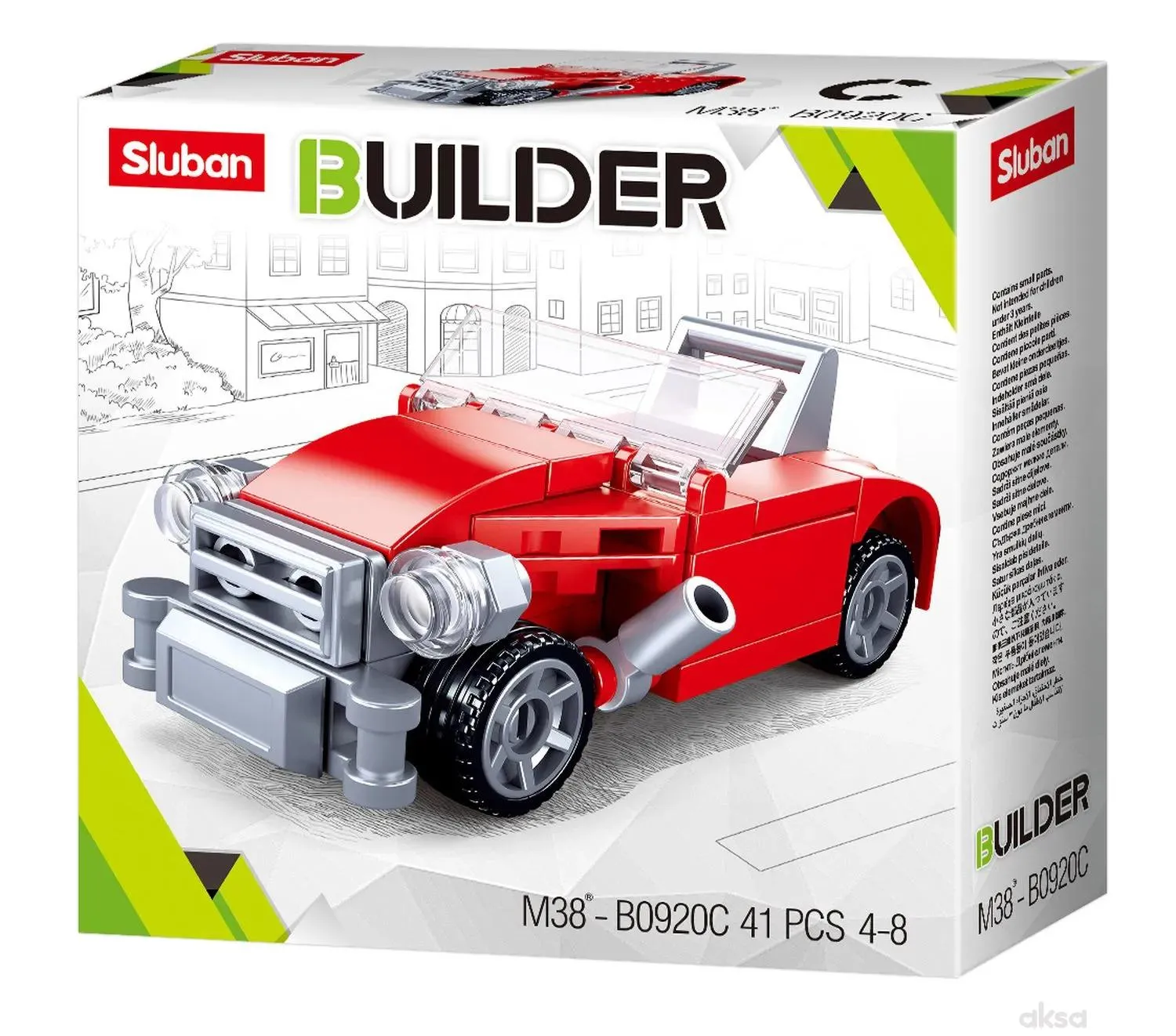 Sluban kocke, mini gradilište