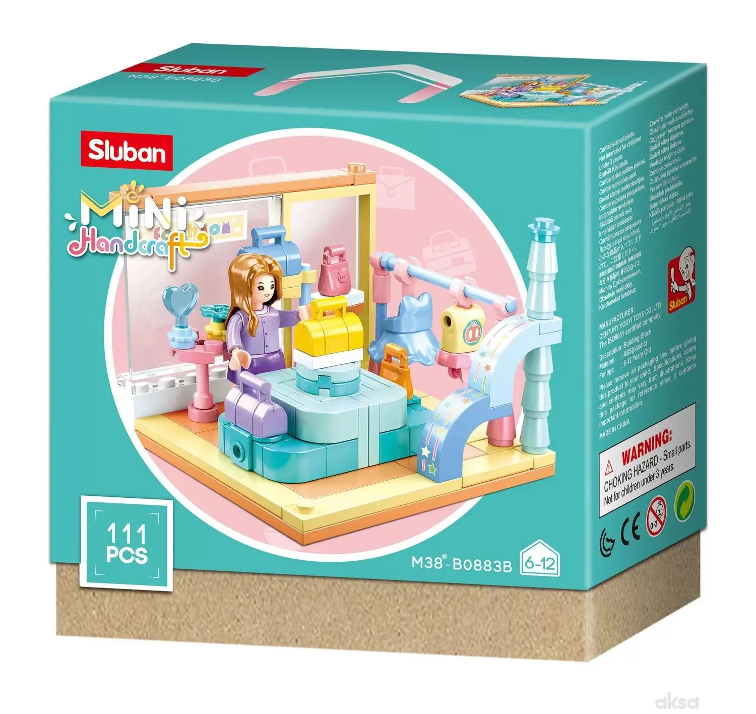 Sluban kocke, mini cvećara