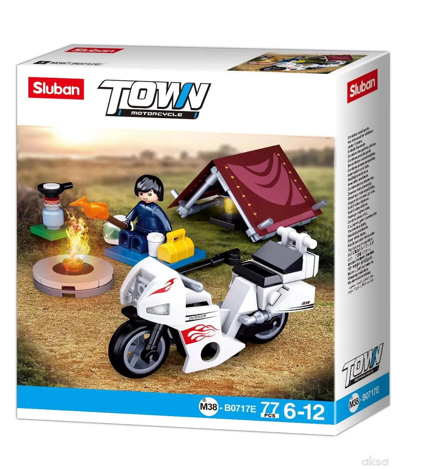 Sluban kocke, motocikl 77 kom