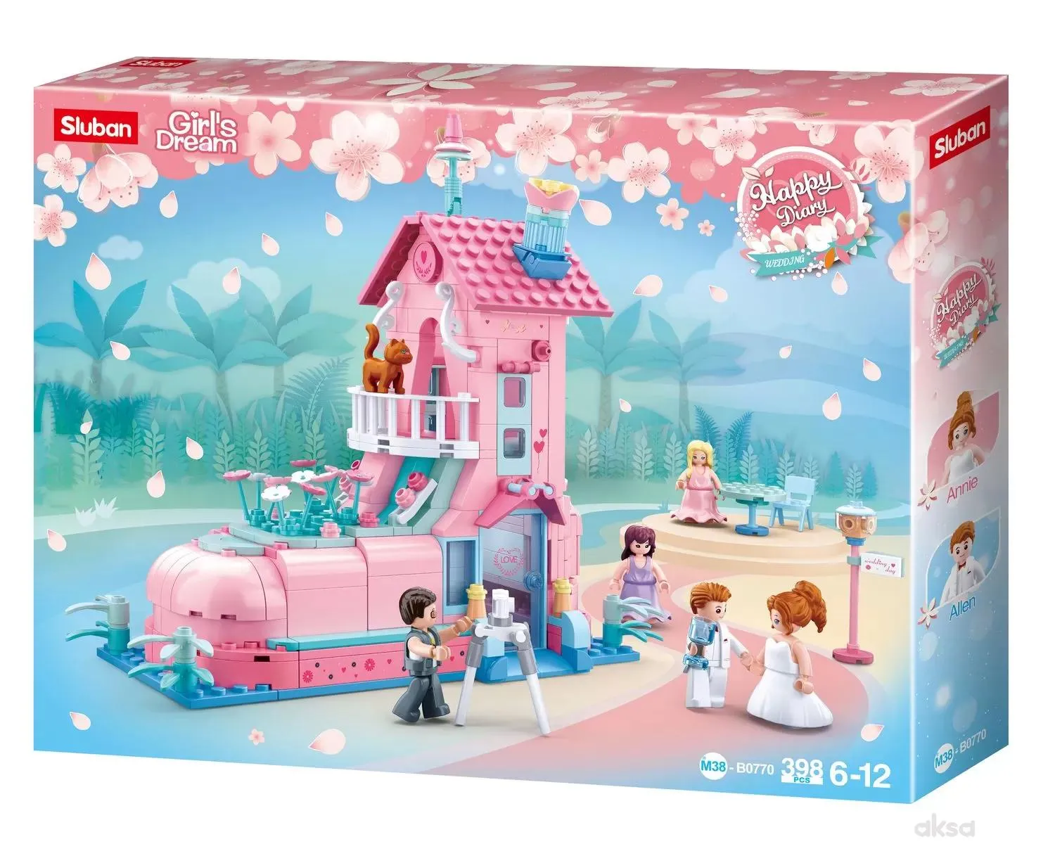 Sluban kocke, soba za venčanje, 398 kom