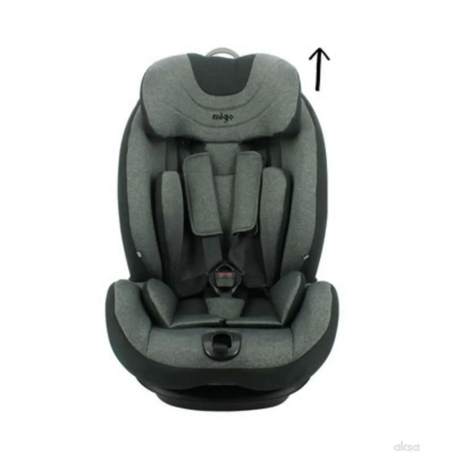 Migo autosjedalica Boston 1/2/3 (9-36kg), Black/Grey