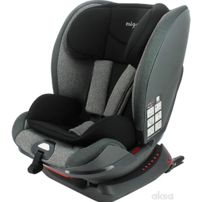 Migo autosjedalica Denver 1/2/3 (9-36kg), Grey/Black