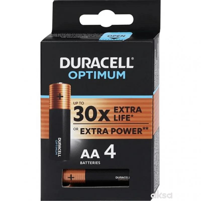 Duracell baterije optimum AA 4kom 
