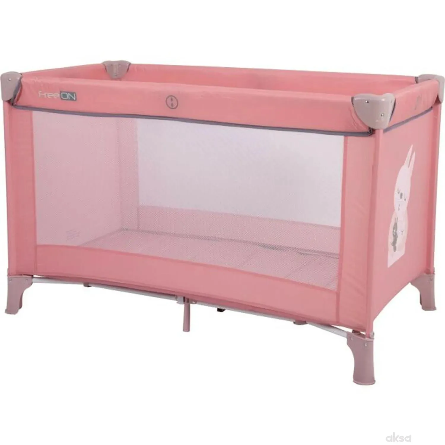 FreeON Prijenosni krevetić LOVE pink