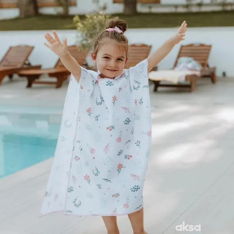 Baby textil pončo za plažu, djevojčice 