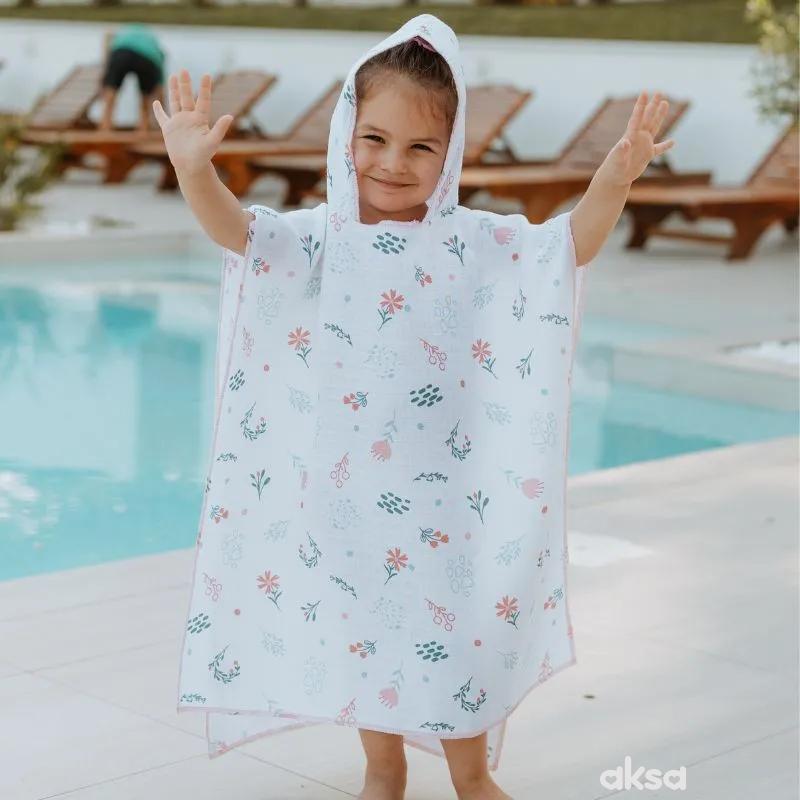 Baby textil pončo za plažu, djevojčice 