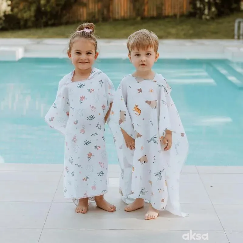 Baby textil pončo za plažu, djevojčice 