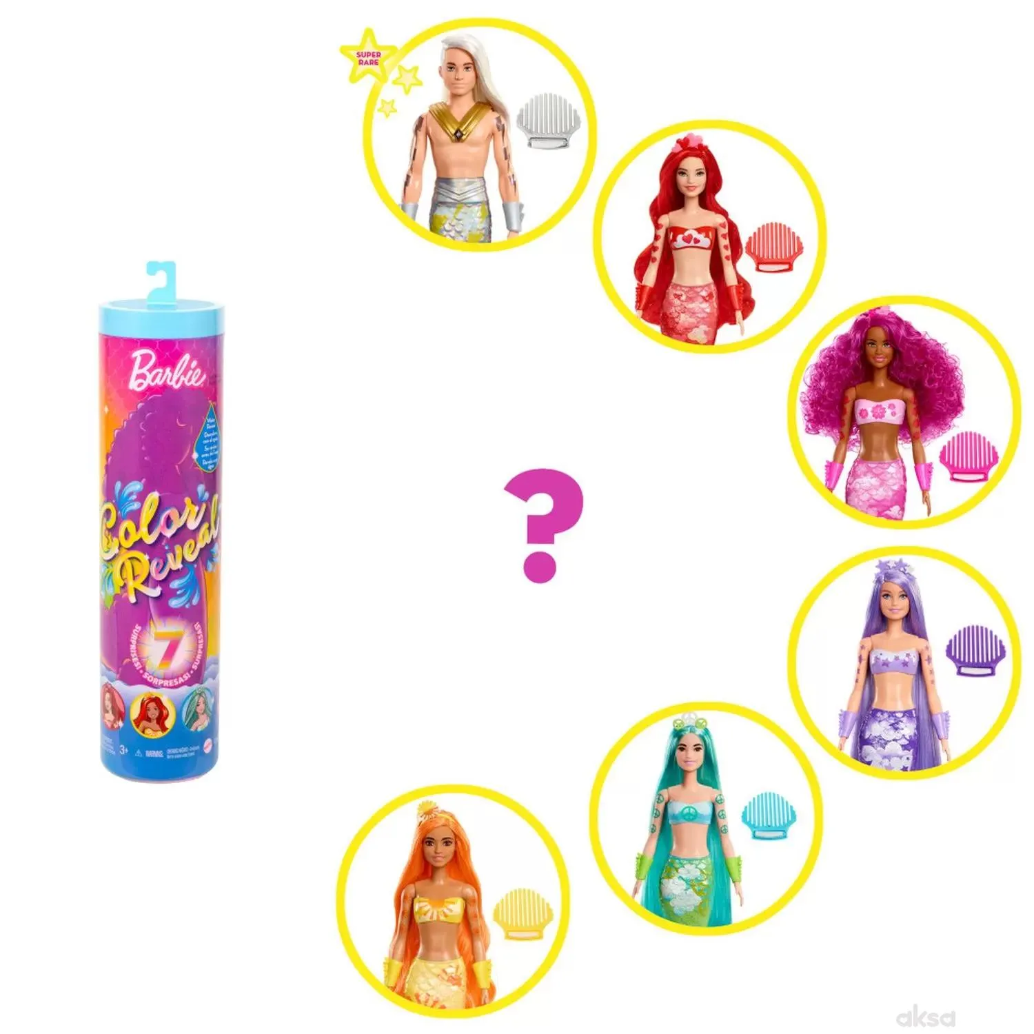 Barbie color reveal sirena 22 