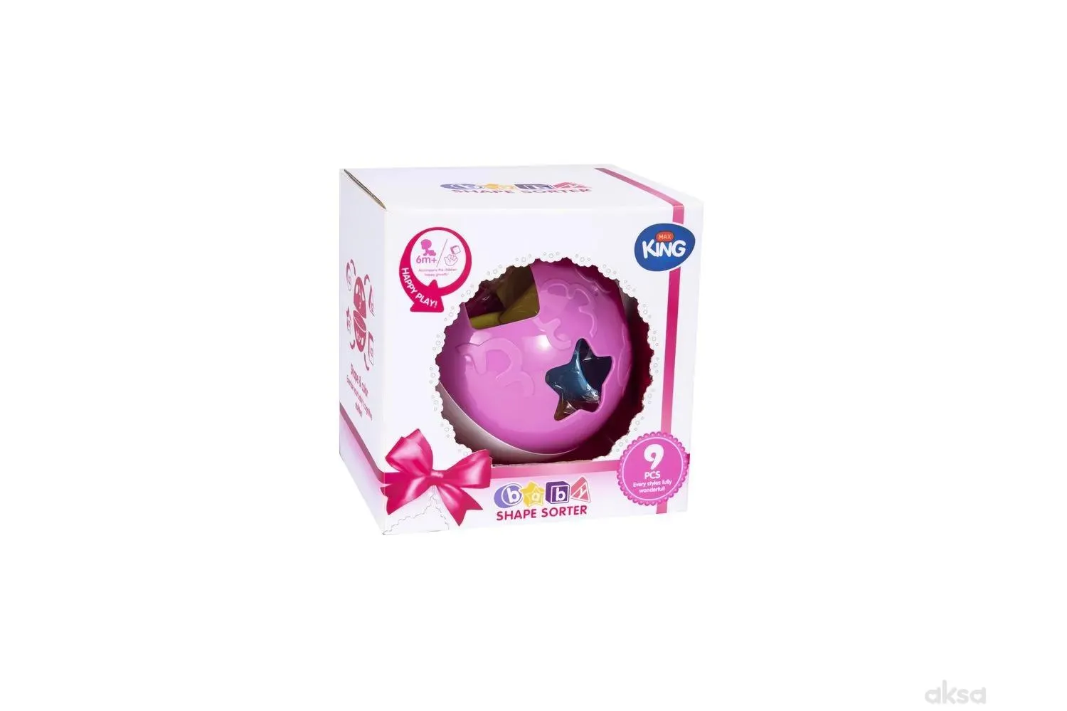GD igračka sorter sa raznim oblicima, roze