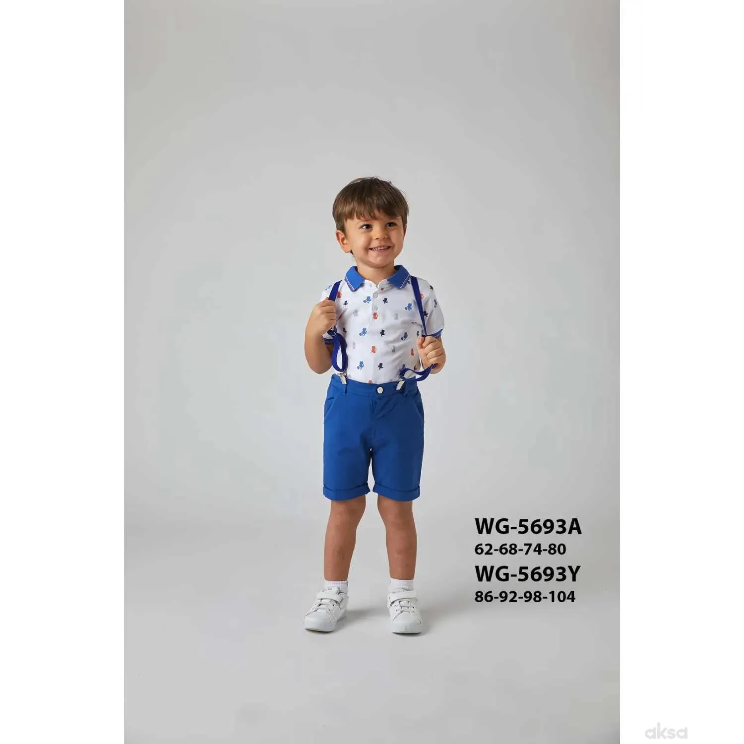 WOGI komplet 2/1 (majica kr, bermude), dječaci 