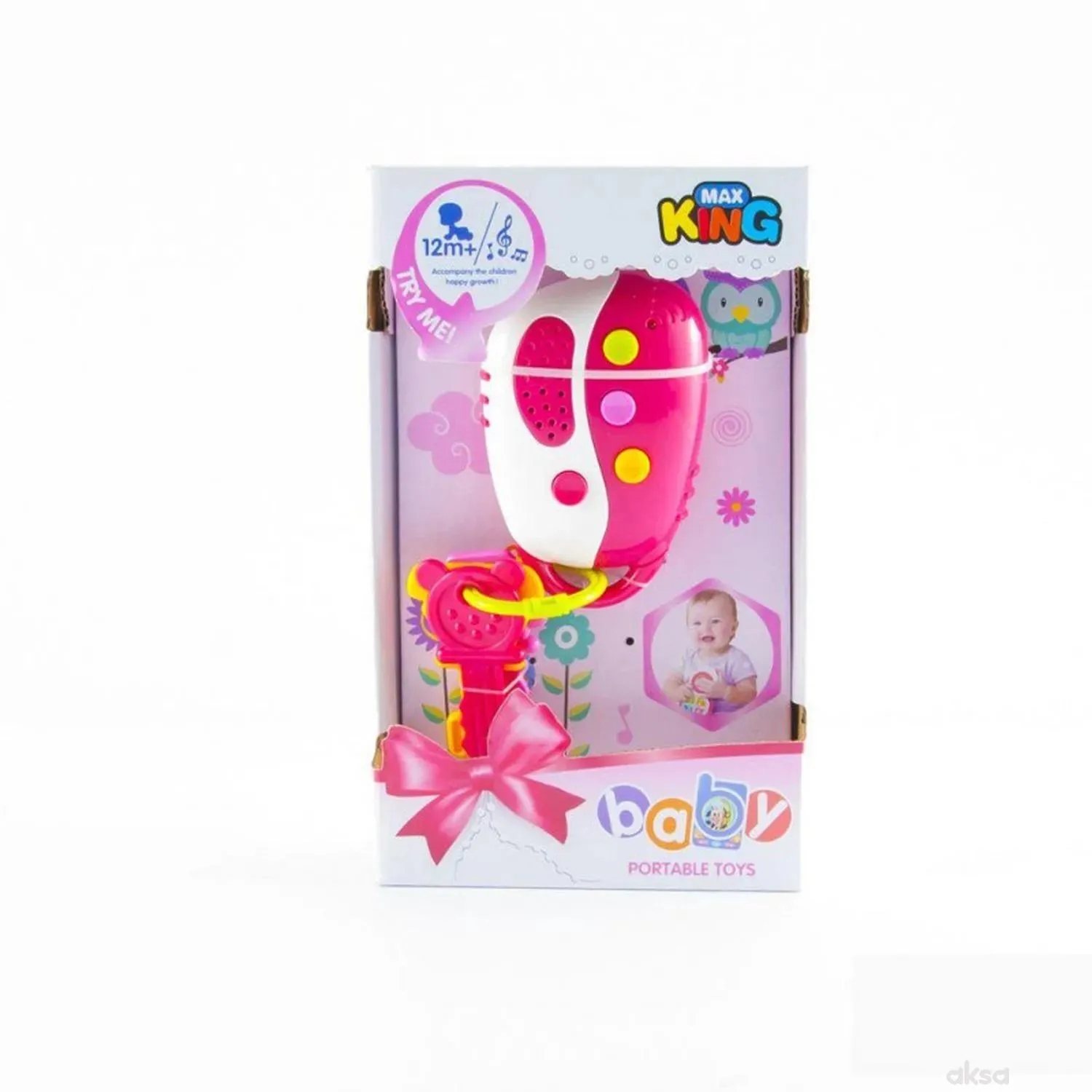 GD igračka ključevi za bebe, roze