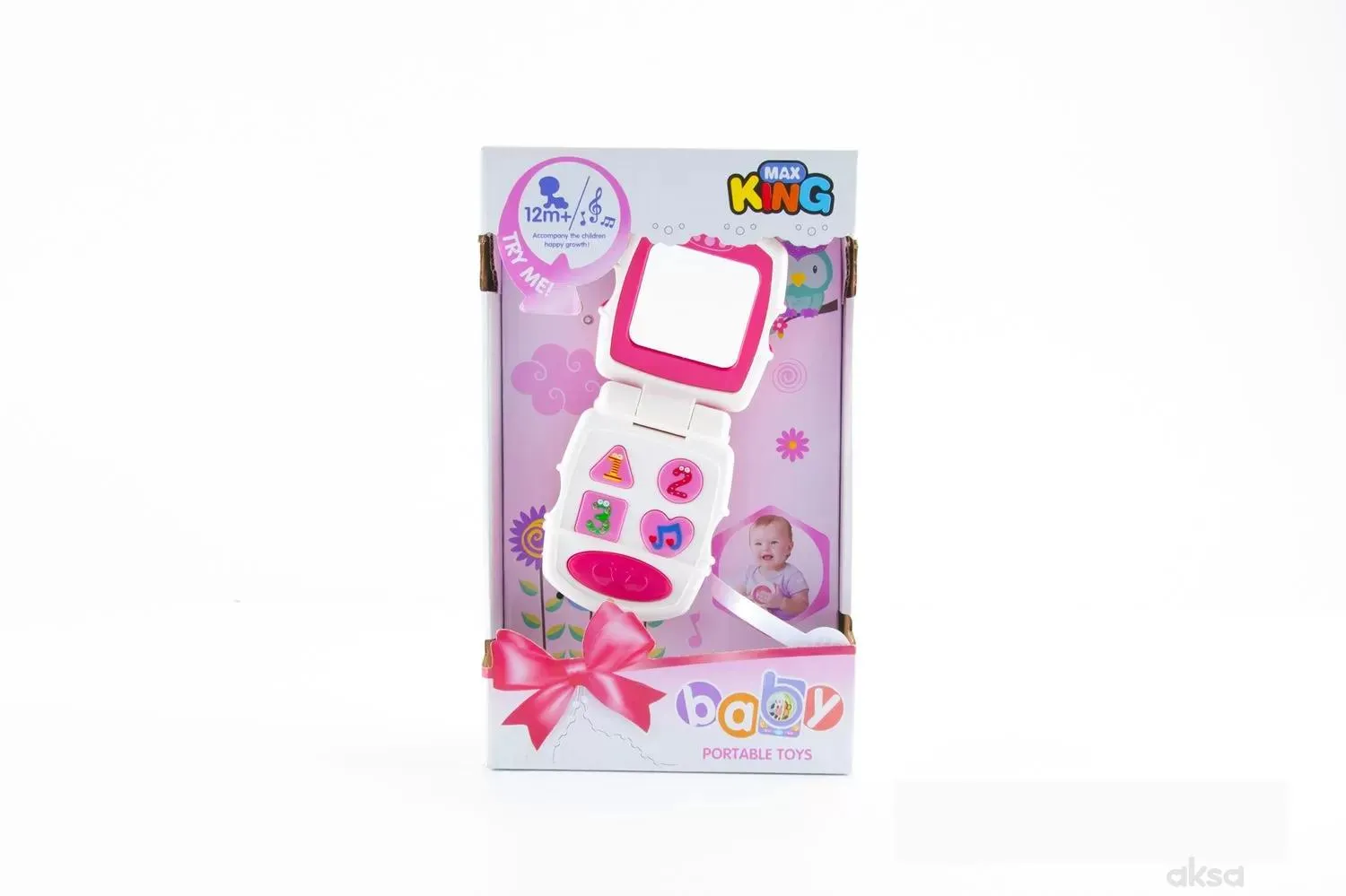 GD igračka bebi telefon, roze