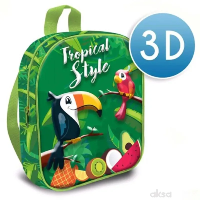 Tropical style, predškolski ranac za decu, 30 cm