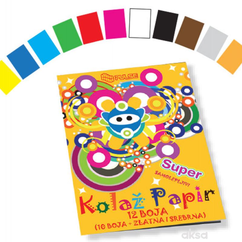 Kolaž Papir B5 - 12 Boja 