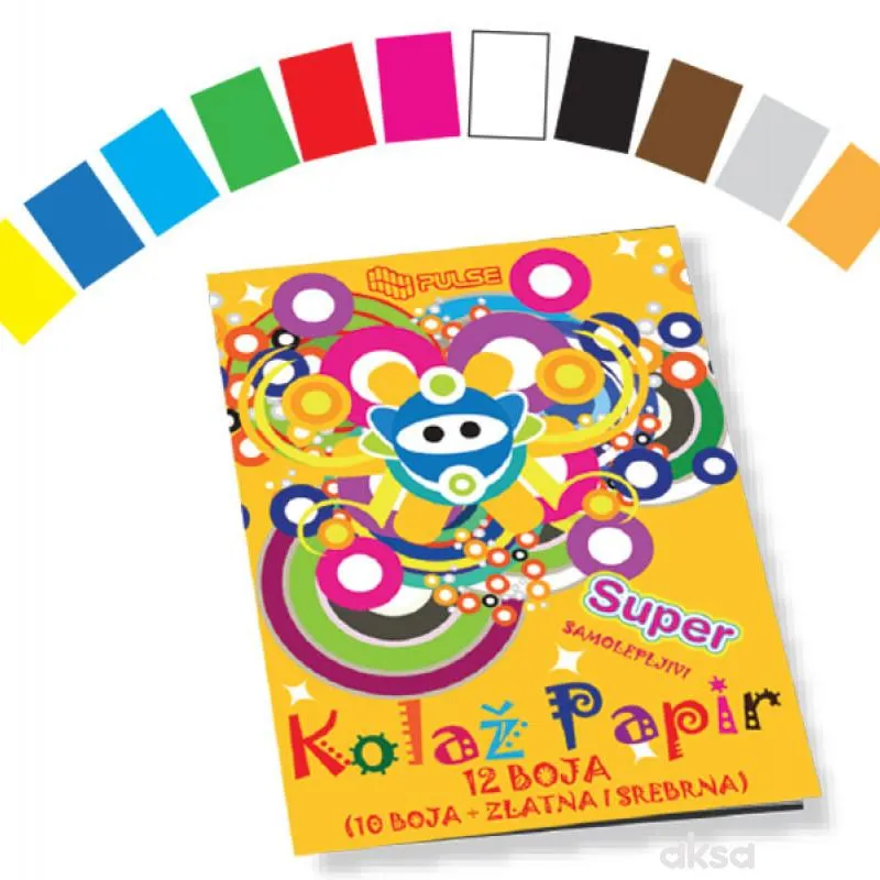 Kolaž Papir B5 - 12 Boja