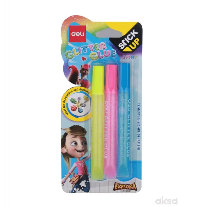 Ljepak Glitter Neon 12Ml 3 Boje