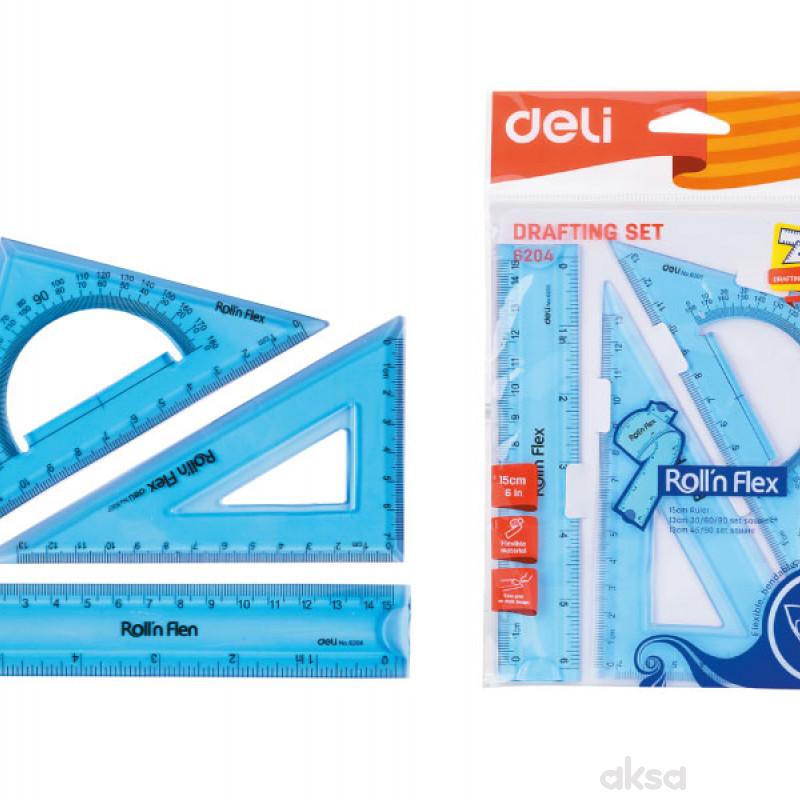Linijar Fleksibilni Set 1/3 15Cm 