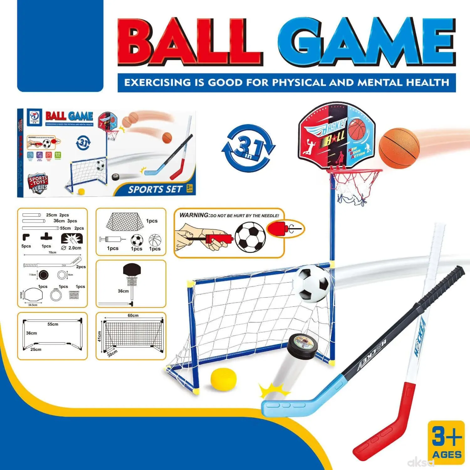 Merx igračka 3u1 <br />
sportski set