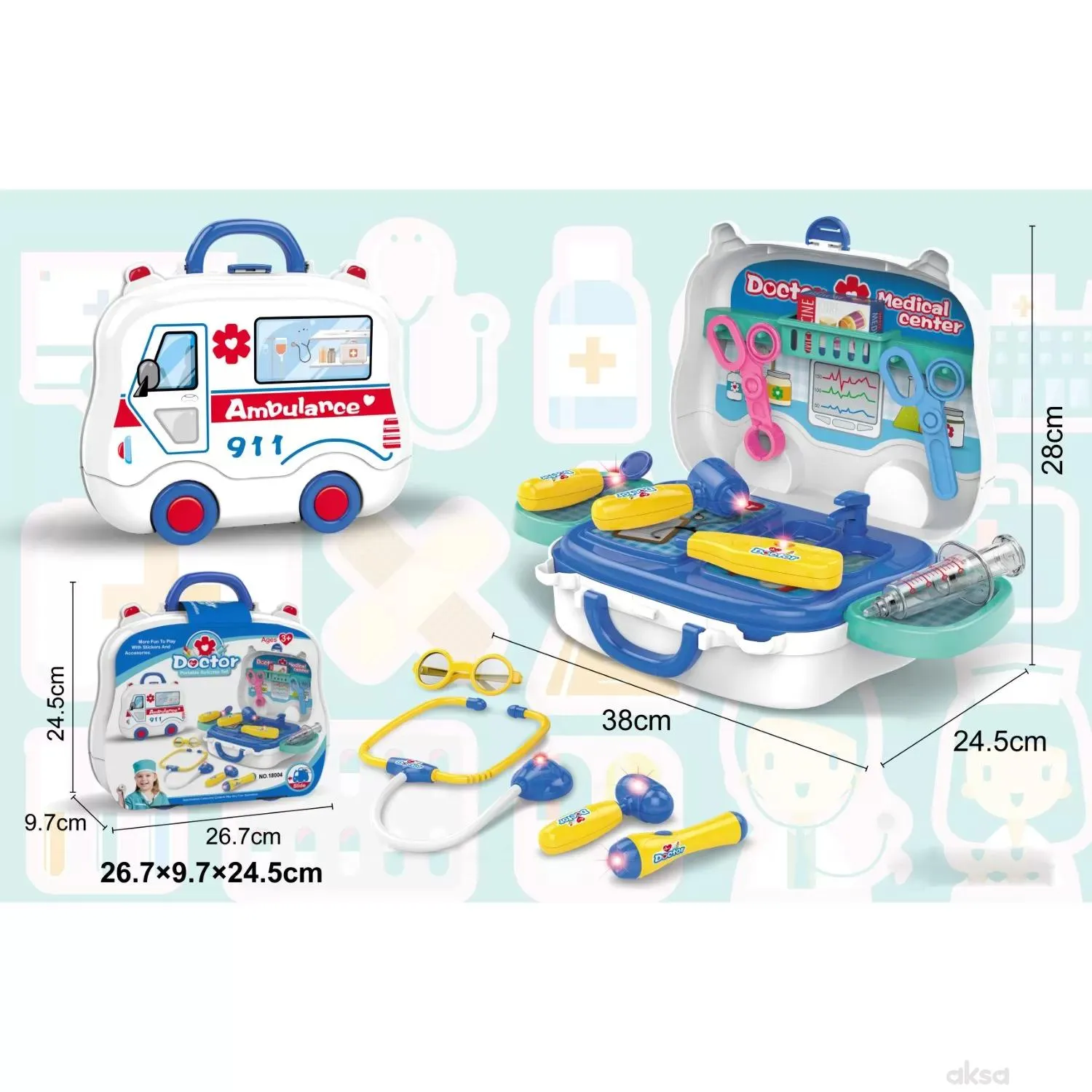 Merx igračka kofer <br />
doktor set
