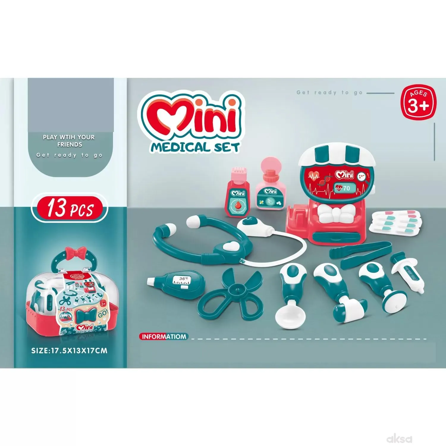Merx igračka <br />
kofer doktor set 13el