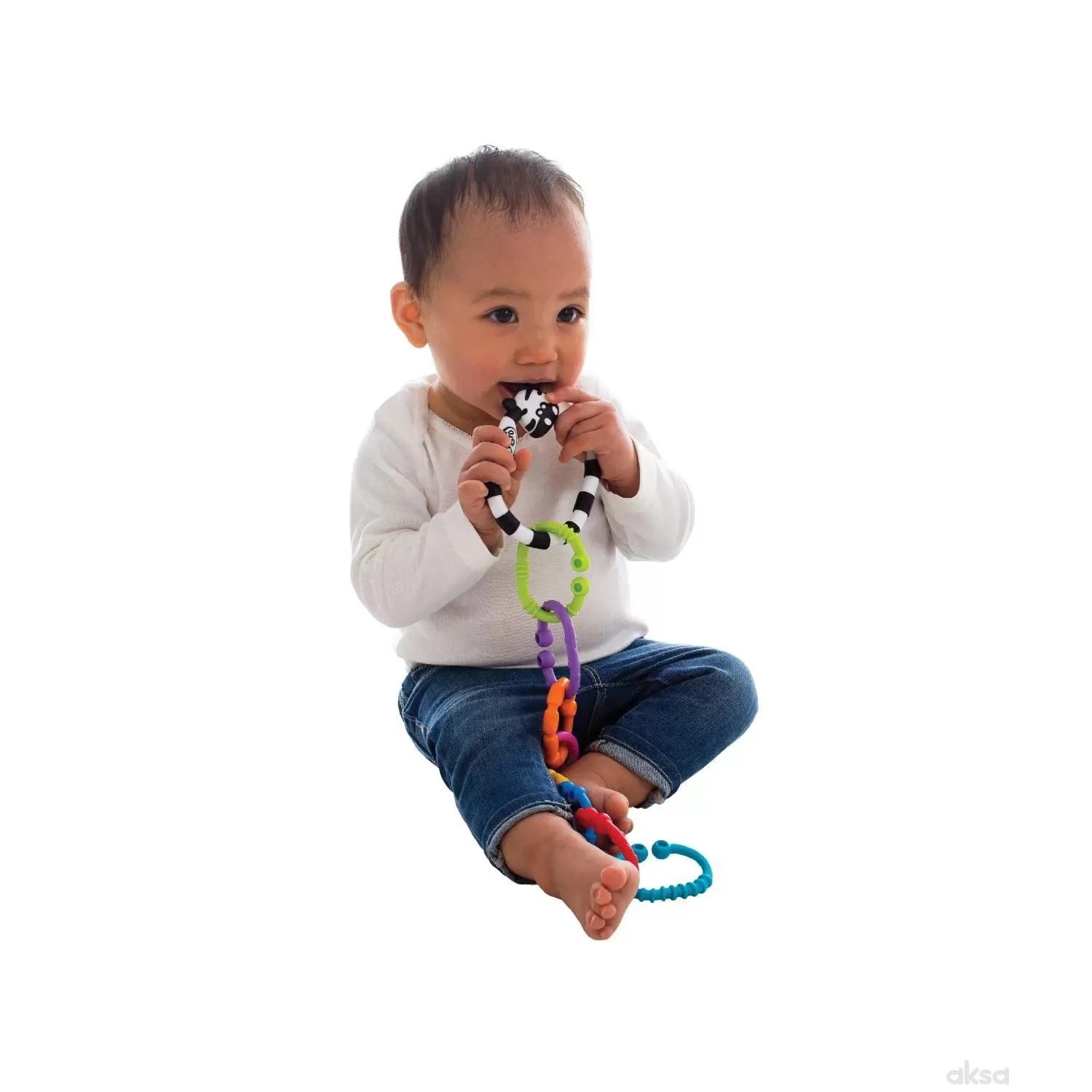 Playgro zvečka <br />
u obliku zebre sa karikama