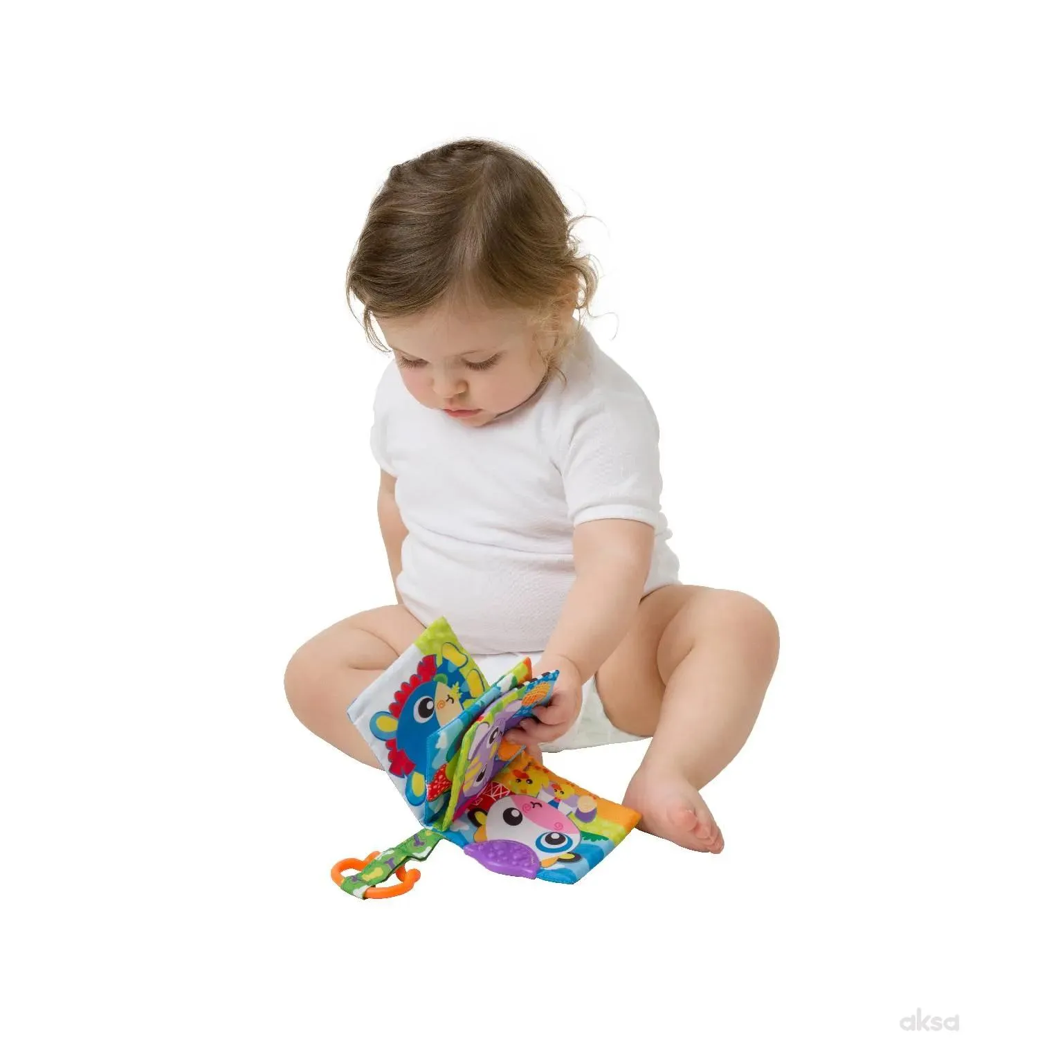 Playgro knjiga <br />
za zubiće, dan na farmi