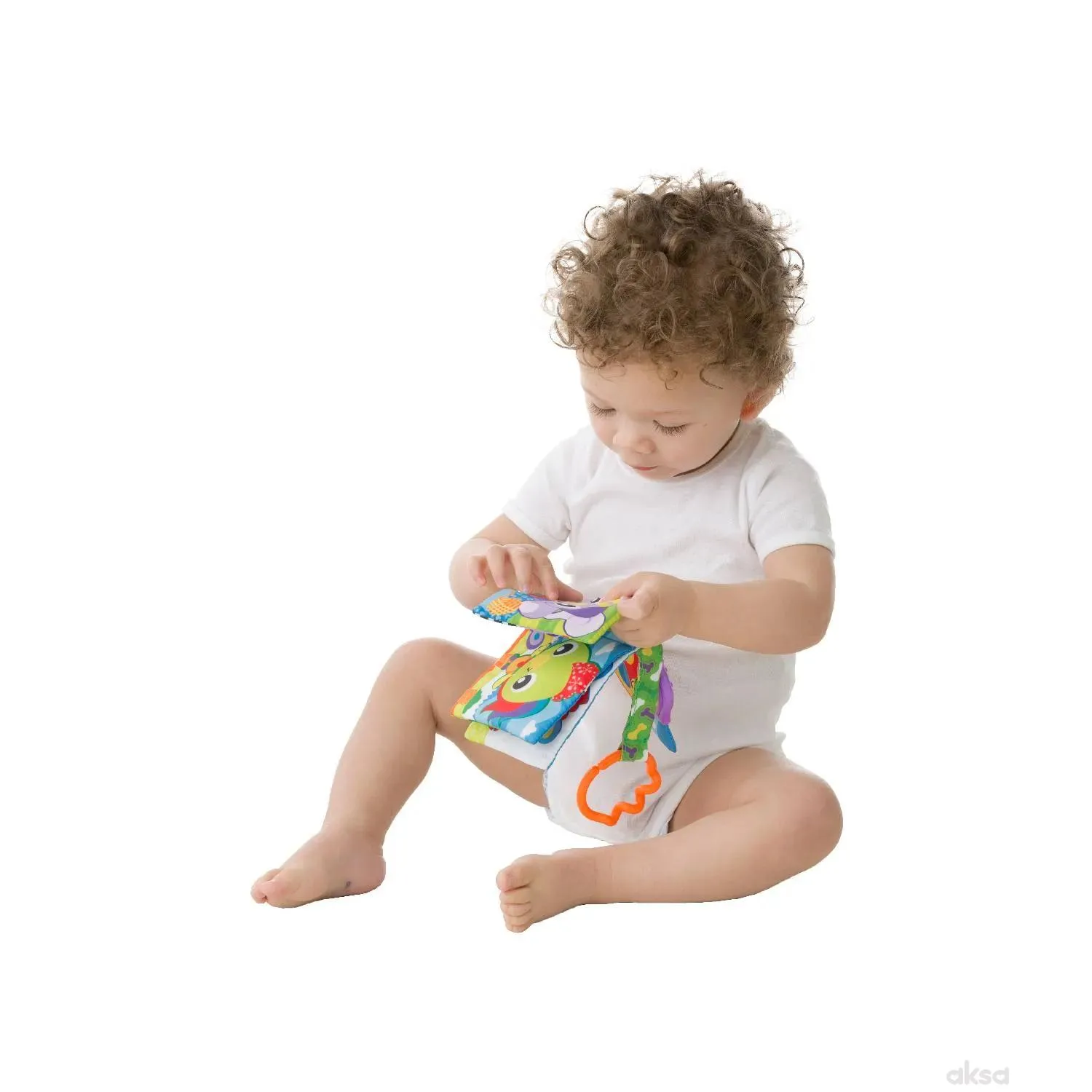 Playgro knjiga <br />
za zubiće, dan na farmi