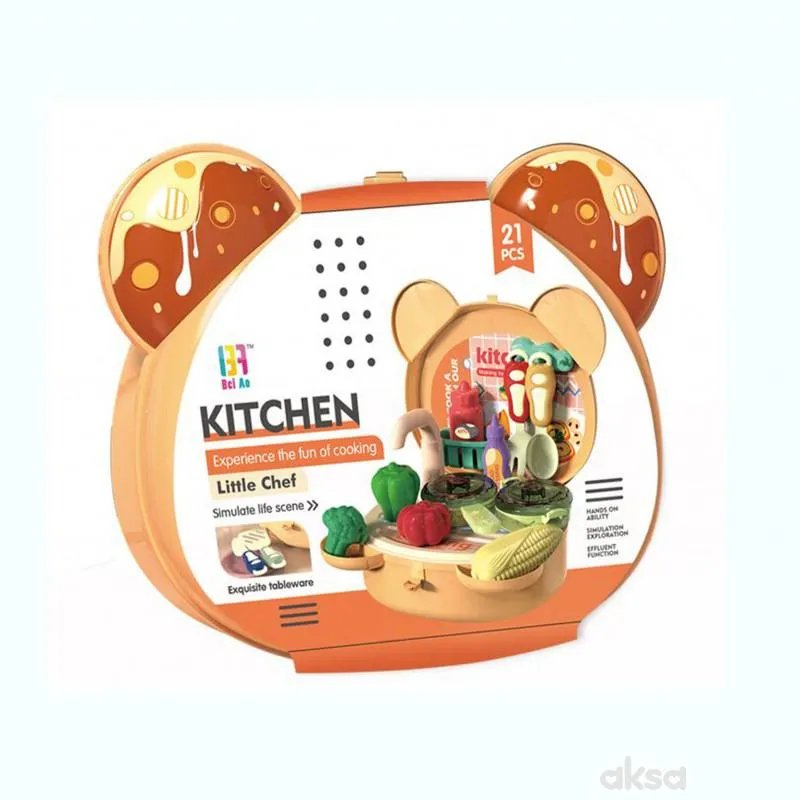 Merx igračka <br />
kuhinja set 21el.