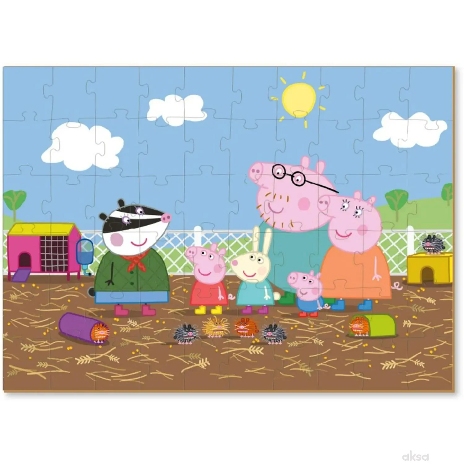 Dodo puzzle Peppa prase sa figurom, drugari